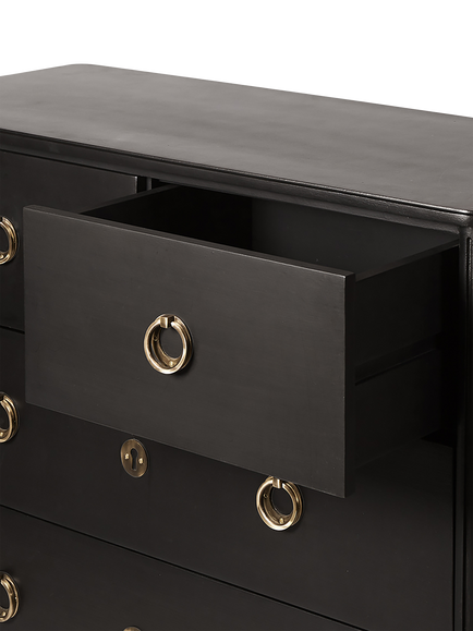 Swoon Reyna 5 Drawer Chest, Charcoal - view 2, Charcoal