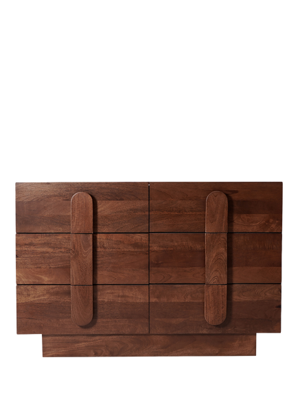 Swoon Rolo 6 Drawer Chest, Light Brown, Light Brown
