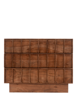 Swoon Sandon 3 Drawer Chest, Dark Brown, Dark Brown