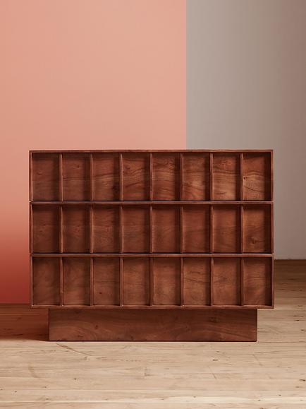 Swoon Sandon 3 Drawer Chest, Dark Brown - view 2, Dark Brown
