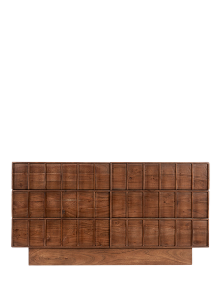 Swoon Sandon 6 Drawer Chest, Dark Brown, Dark Brown