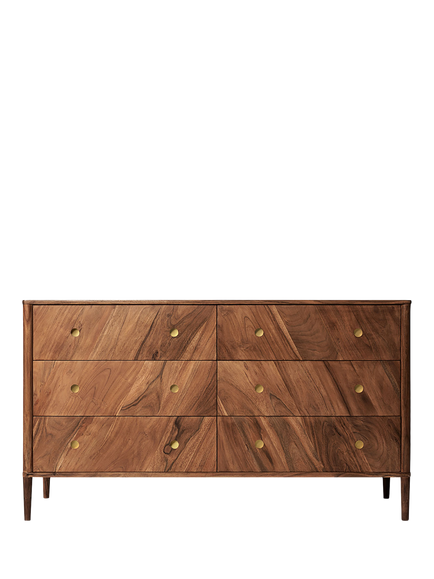 Swoon Shale 6 Drawer Chest, Acacia, Acacia