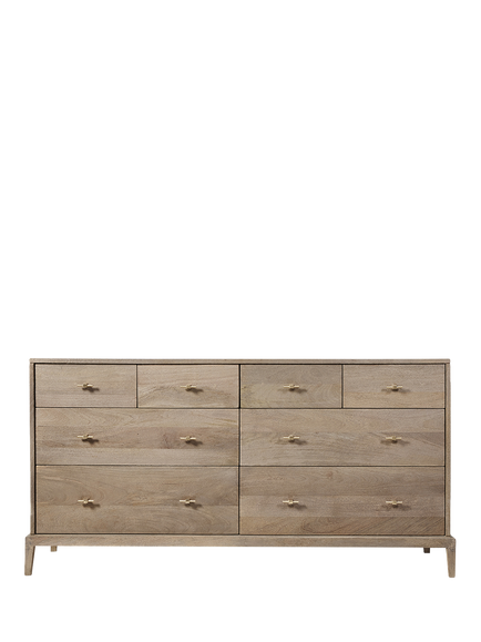 Swoon Verne 8 Drawer Chest, Grey, Grey