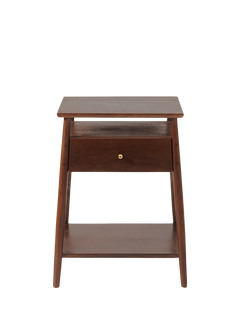 Swoon Auburn 1 Drawer Bedside Table, Light Brown