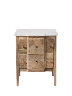 Swoon Duval 2 Drawer Bedside Table, Oak