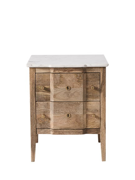 Swoon Duval 2 Drawer Bedside Table, Oak, Oak
