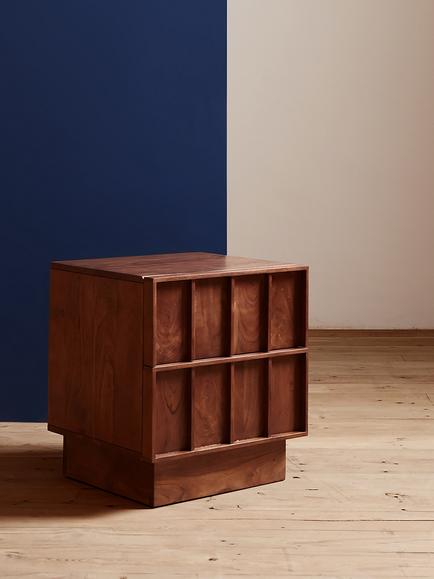 Swoon Sandon 2 Drawer Bedside Table, Dark Brown - view 2, Dark Brown