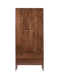 Swoon Nyhavn Double Wardrobe with 2 Drawers, Light Brown, Light Brown