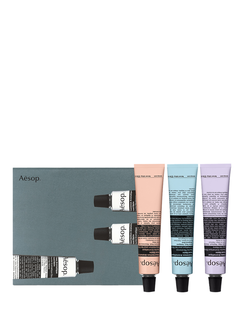 Product image 1 of 1, which shows Aesop Helping Hands Trio Hand Care Gift Set
