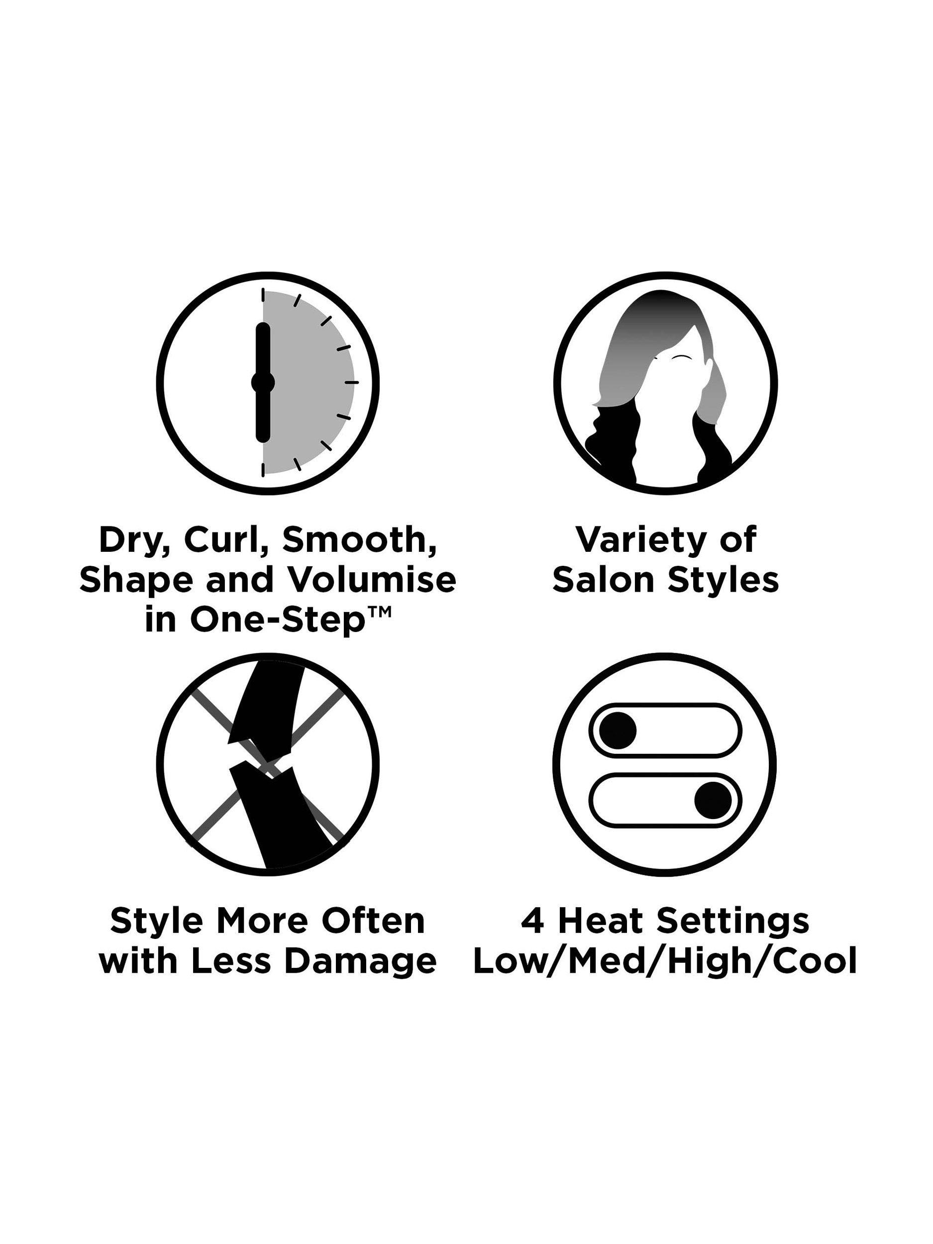 Product image 9 of 10, which shows Revlon One Step 5-in-1 Hair Styler, Black