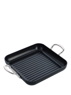 GreenPan Barcelona Pro Hard-Anodised Aluminium Ceramic Non-Stick Grill Pan, 28cm, Black Black