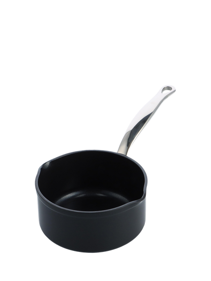 GreenPan Barcelona Pro Hard Anodised Aluminium Ceramic Non-Stick Milk Pan, 16cm, Black