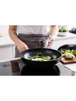 GreenPan Barcelona Pro Hard-Anodised Aluminium Ceramic Non-Stick Wok, 28cm - view 2, Black Black