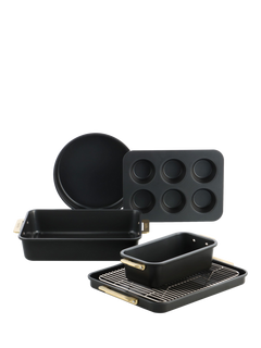 GreenPan Reserve Aluminium Ceramic Non-Stick Baking Set, 5 Piece, Black