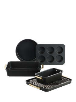 GreenPan Reserve Aluminium Ceramic Non-Stick Baking Set, 5 Piece, Black, Black