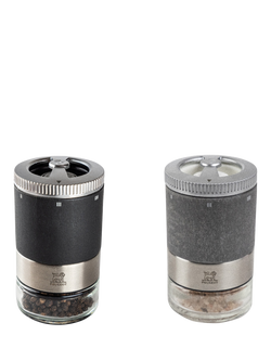 Peugeot Maestro Duo u'Select Manual Adjustable Beech Wood Salt & Pepper Mill Gift Set, Graphite, Graphite