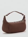 Mango Dru Studded Grab Bag, Dark Brown