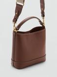 Mango Isolda Shoulder Bag, Medium Brown