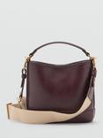 Mango Isolda Shoulder Bag, Dark Red