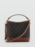 Mango Isoldo Shoulder Bag, Brown/Multi