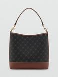 Mango Isoldo Shoulder Handbag, Brown/Multi
