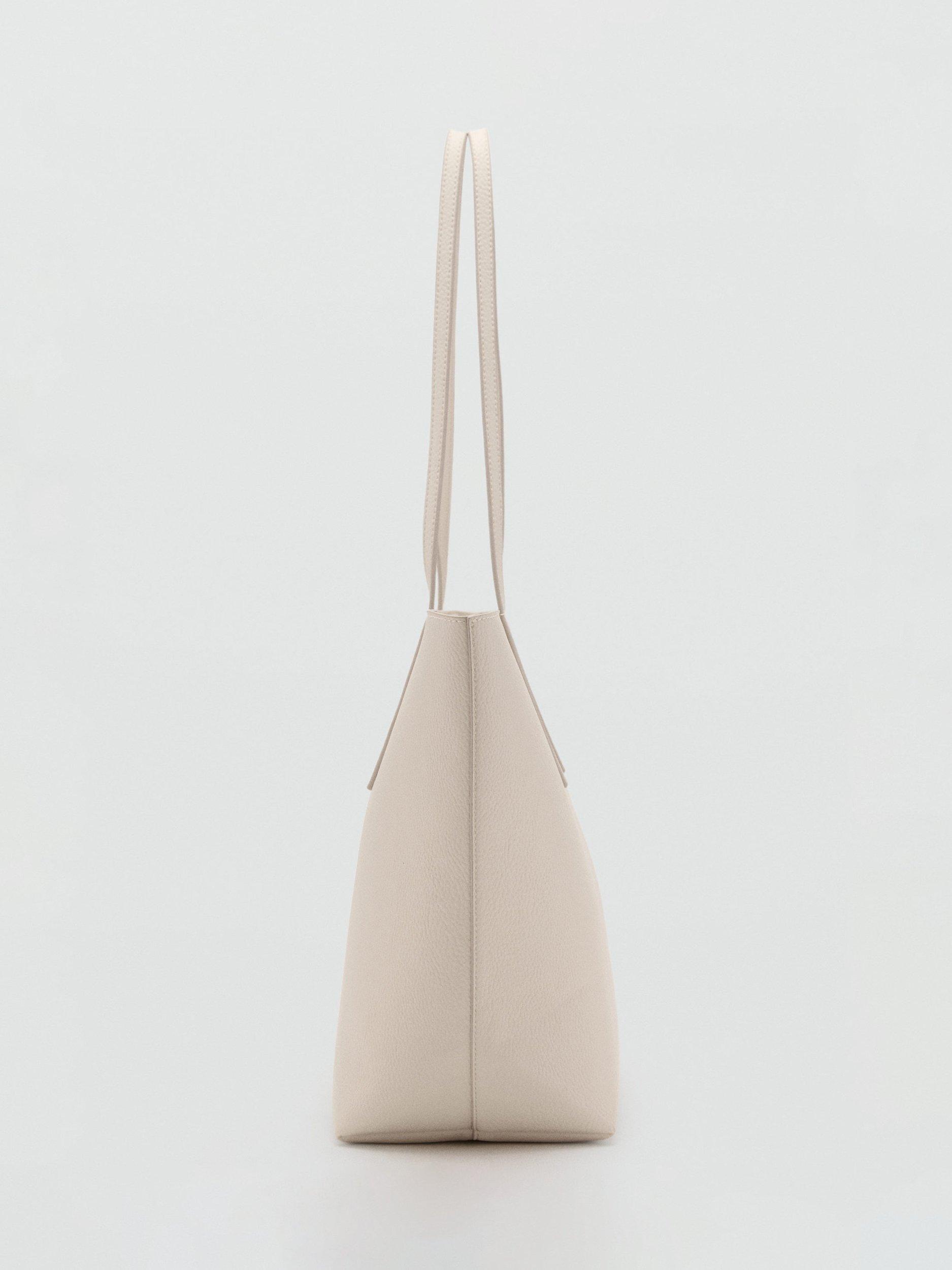 Product image 3 of 5, which shows Mango Maribel Shoulder Bag, Natural White