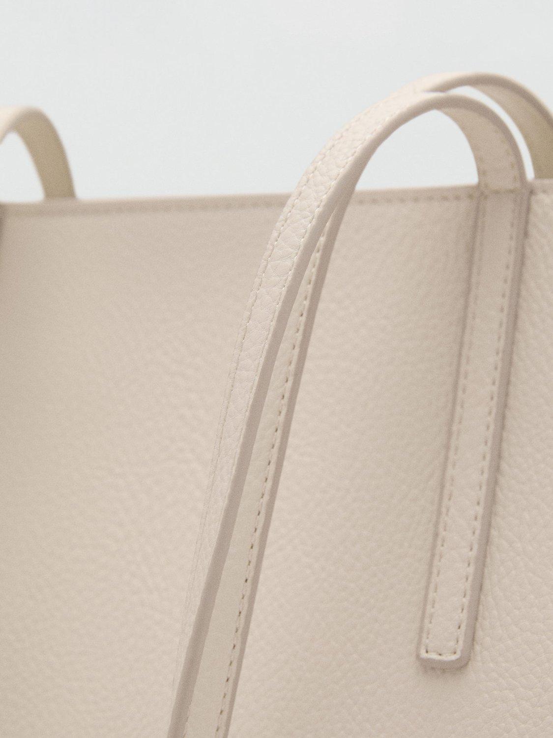 Product image 4 of 5, which shows Mango Maribel Shoulder Bag, Natural White