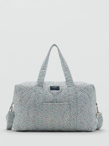 Mango Palm Floral Maternity Holdall Bag, Green