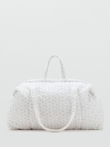 Mango Plata Maternity Duffle Bag, Natural White