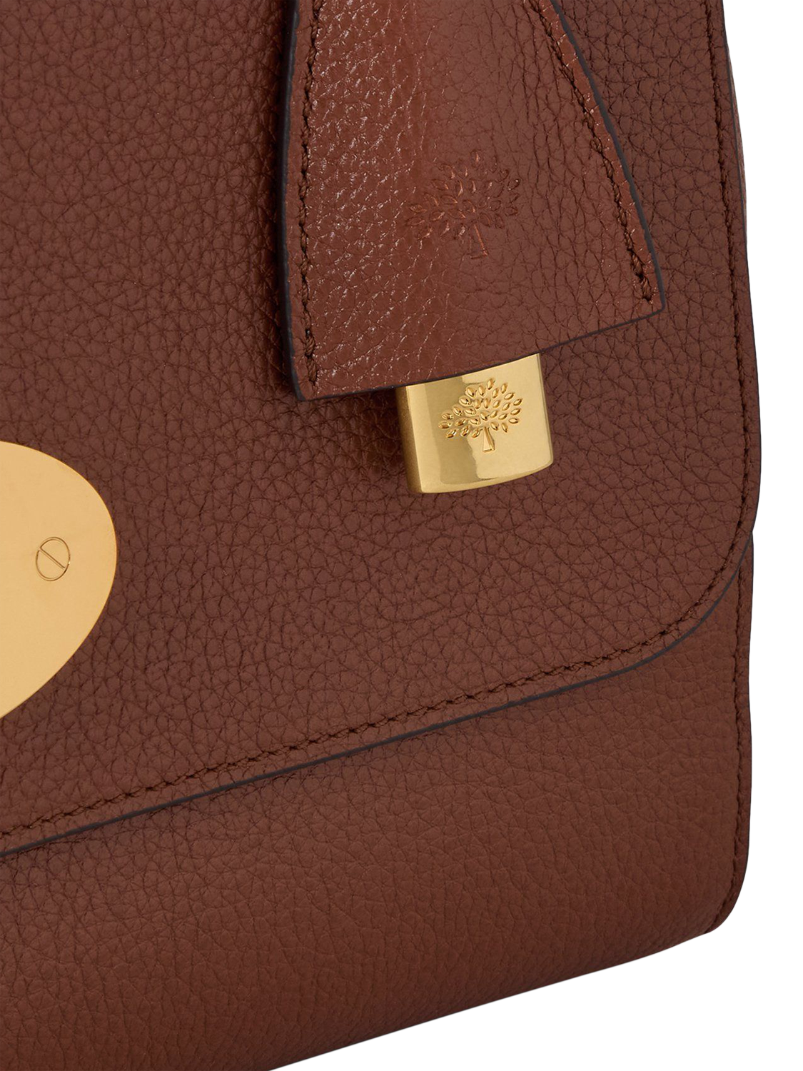 Product image 4 of 5, which shows Mulberry Medium Lily Classic Grain Leather Crossbody Bag, Oak