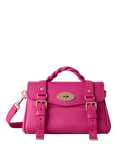 Mulberry Mini Alexa Heavy Grain Leather Cross Body Bag, Mulberry Pink
