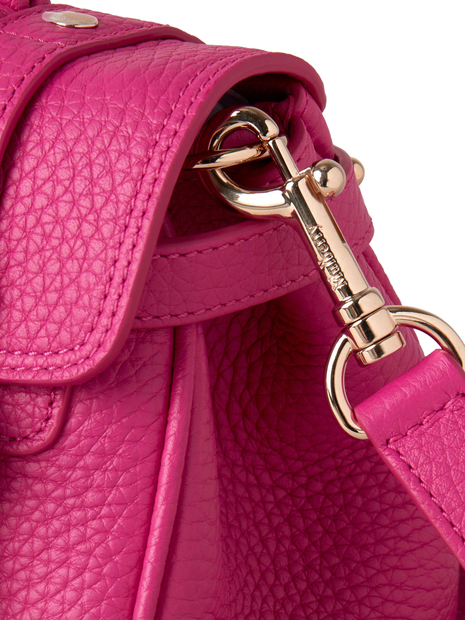 Product image 5 of 7, which shows Mulberry Mini Alexa Heavy Grain Leather Cross Body Bag, Mulberry Pink