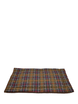 Barbour Tartan & Fleece Cage Dog Mat, Multi, Multi