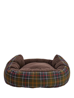 Barbour Tartan Trim Snuggle Dog Bed, Multi, 35" - view 2, Multi