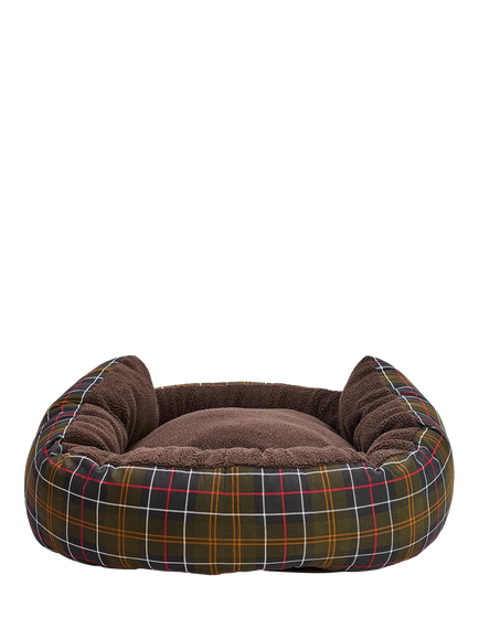 Barbour Tartan Trim Snuggle Dog Bed, Multi, 35" - view 2, Multi