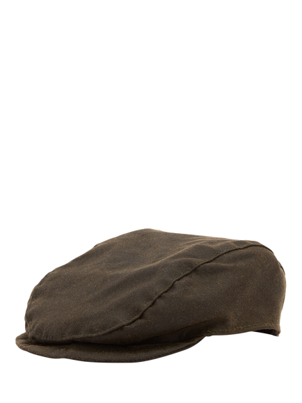 Barbour Dog Waxed Flat Cap, Green Olive, Green Olive