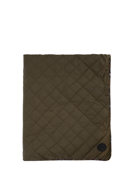 Barbour Quilted Fleece Dog Blanket, Green Olive, Green Olive
