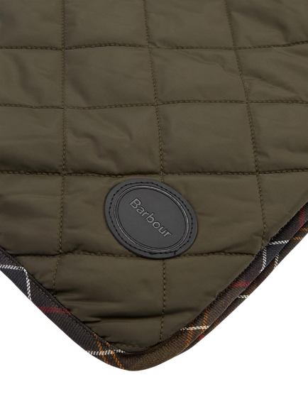 Barbour Quilted Fleece Dog Blanket, Green Olive - view 2, Green Olive