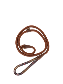 Barbour Tartan Grip Slip Dog Lead, Brown, Brown