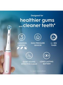 Oral-B iO3 Electric Toothbrush - view 2, Blush Pink