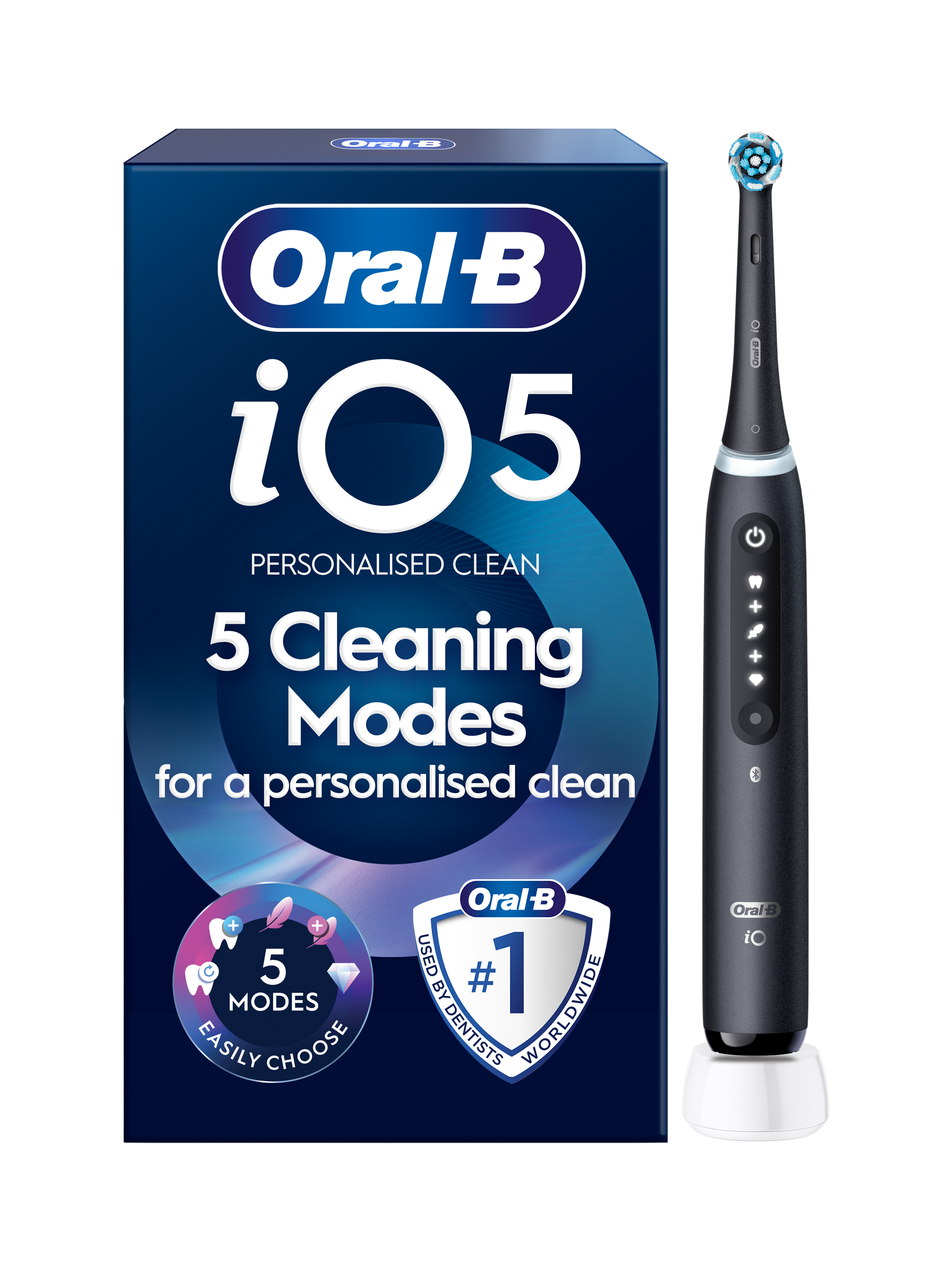 Oral-B iO5 Series Electric Toothbrush, Matt Black