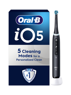 Oral-B iO5 Series Electric Toothbrush, Matt Black, Matt Black
