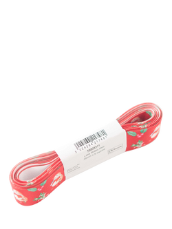 John Lewis Little Robin DS Ribbon, W25mm x L5m, Red - view 2, Red