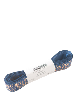 John Lewis Sparkler DS Ribbon, W25mm x L5m - view 2, Navy