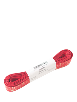 John Lewis Sparkler DS Ribbon, W25mm x L5m - view 2, Red