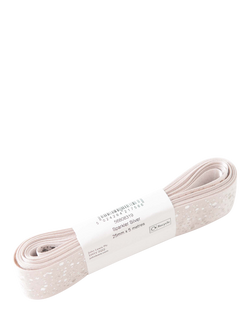 John Lewis Sparkler DS Ribbon, W25mm x L5m - view 2, Silver