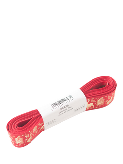 John Lewis Wildwood DS Ribbon, W25mm x L5m - view 2, Red