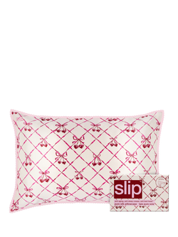 Slip® Pure Silk Zippered Pillowcase, Sweet Cherry, Sweet Cherry