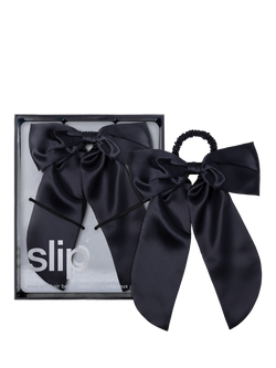 Slip® Pure Silk Hair Bow, Black, Black