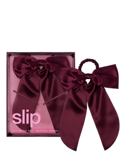 Slip® Pure Silk Hair Bow, Crimson, Crimson